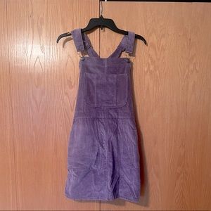 Wild Fable Purple Corduroy Overall Dress
